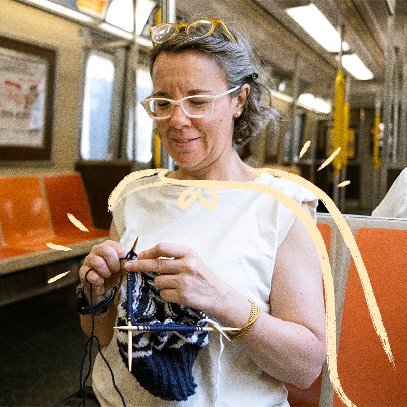 Stricken während des Reisens