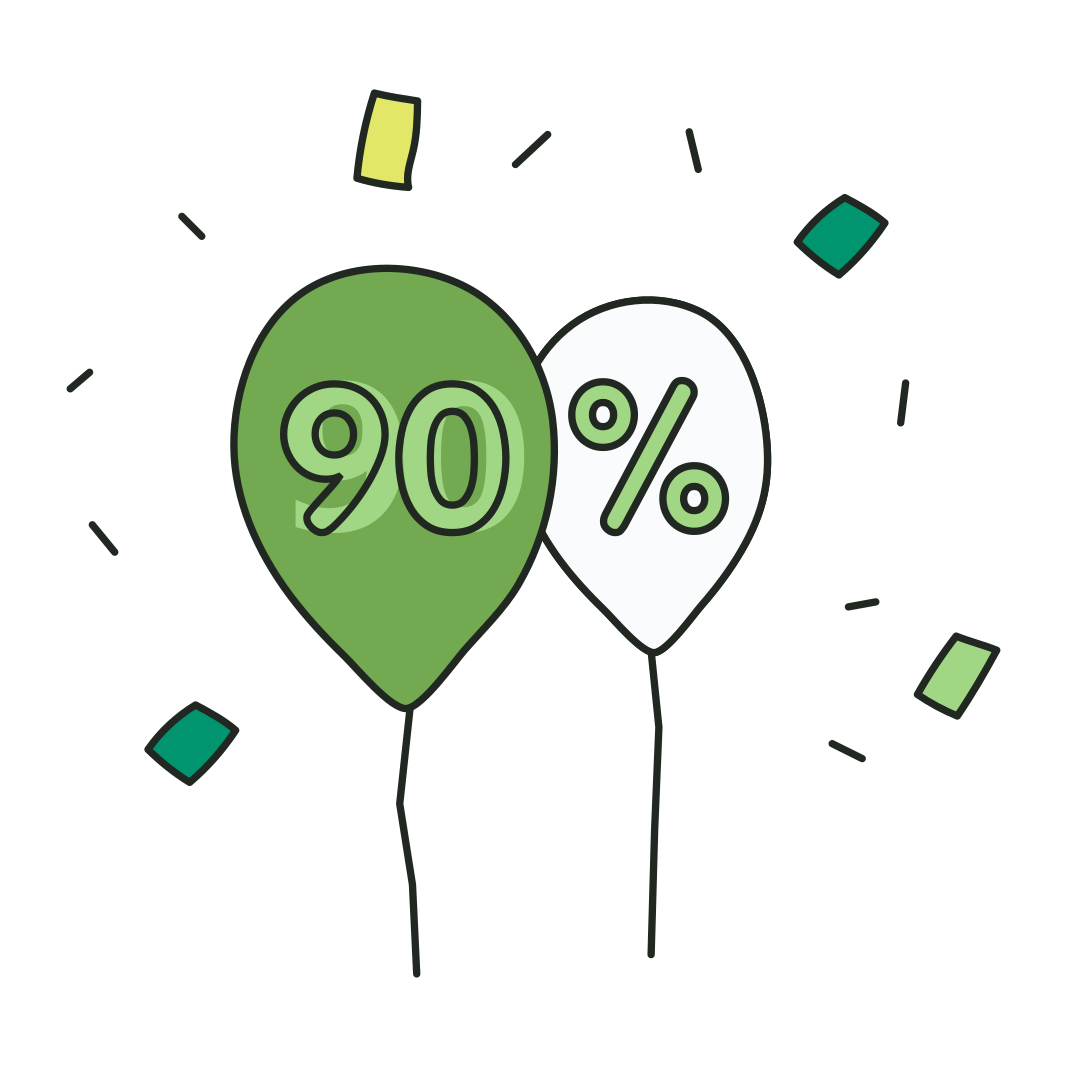 82% balloons